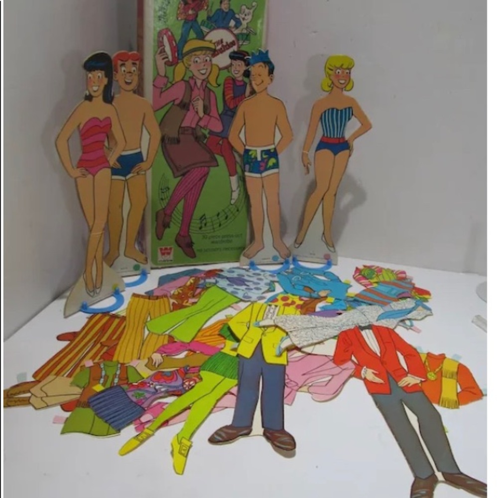 50’s 60’s, 70’s Archie paper dolls have some wear and tear